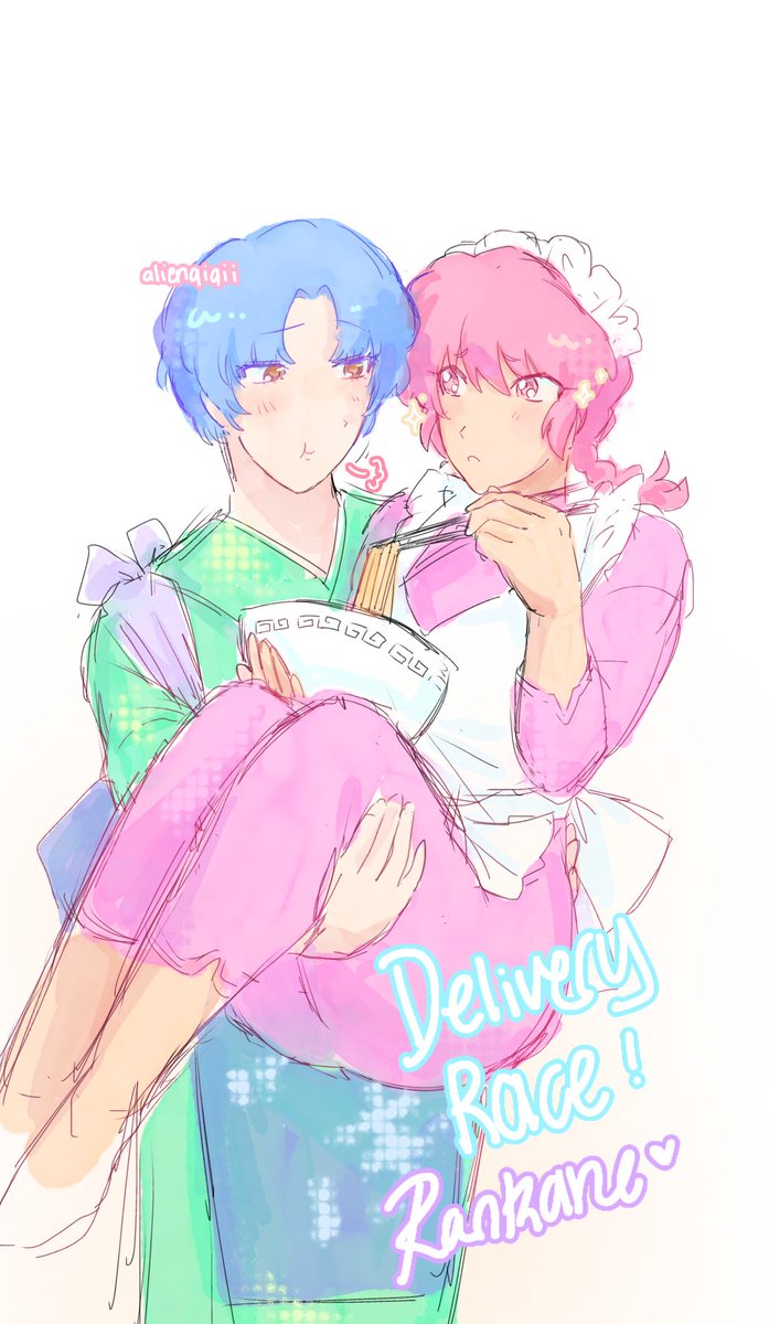 when ur idiot boyfriend cant stop being a sore loser so he has to act cute and feed you to apologize🍜
#乱あ
#らんまアニメ