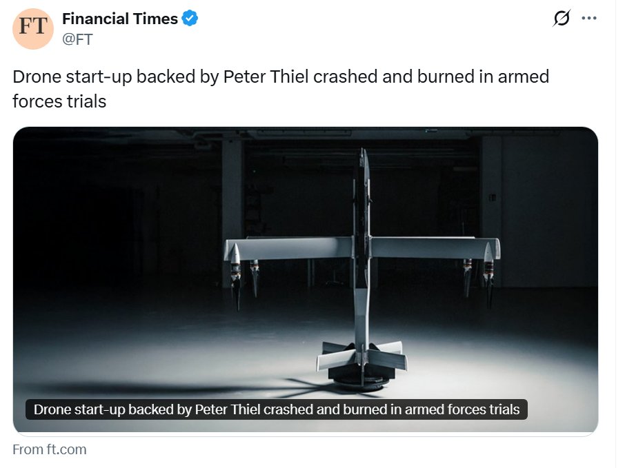 zhao_dashuai's tweet image. These Silicon valley tech-slop vaporware companies are sabotaging the US military industrial complex from within.🤣

The traditional MIC companies are corrupt, but at least they&apos;re competent.

If things continues like this, US fighter pilots in 2035 will have to finish an…