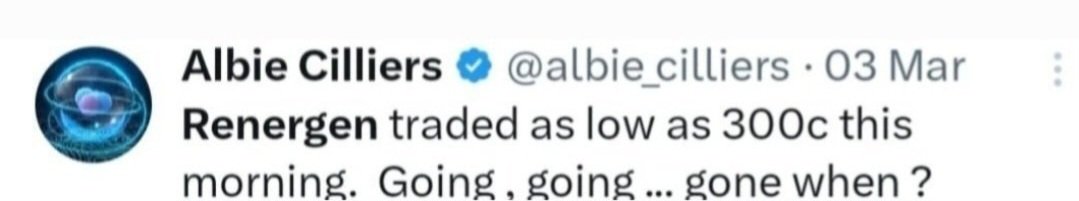 DC777777777777's tweet photo. The #fuzzypanda of Renergen was I reckon Albie Cilliers. From R3 to R16.38 today. Don't downramp or short something you don't understand? $aspi https://t.co/hJr1qj0fqv