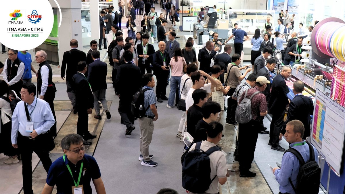 ITMAasiaSG's tweet image. It’s a wrap! Thank you for being part of ITMA ASIA + CITME, Singapore 2025. 
 
#ITMAasiaCITMEsg2025 #TextileIndustry #Textiletechnology #Textiletechnologyexhibition