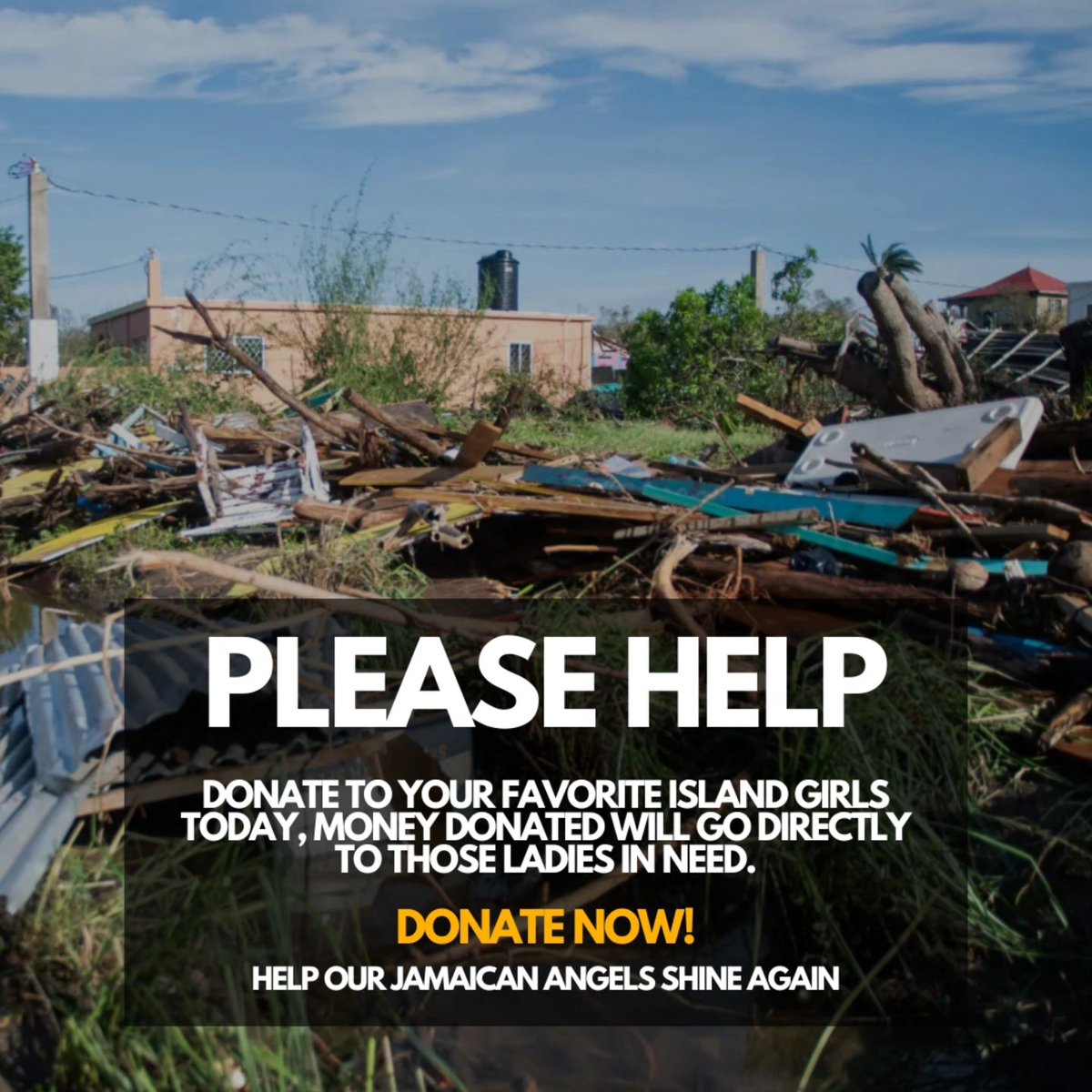 ManagerTraci's tweet photo. 💔 Hurricane Melissa hit several of our Girlies hard — homes lost, power gone, hearts shaken.
We’ve launched a Relief Fund to help them recover 💞
Every dollar goes directly to essentials: food, clothing, shelter.
🌪️ Donate here → https://t.co/ouqVmHJzLe
#HurricaneMelissa https://t.co/zGkKuPHuTG