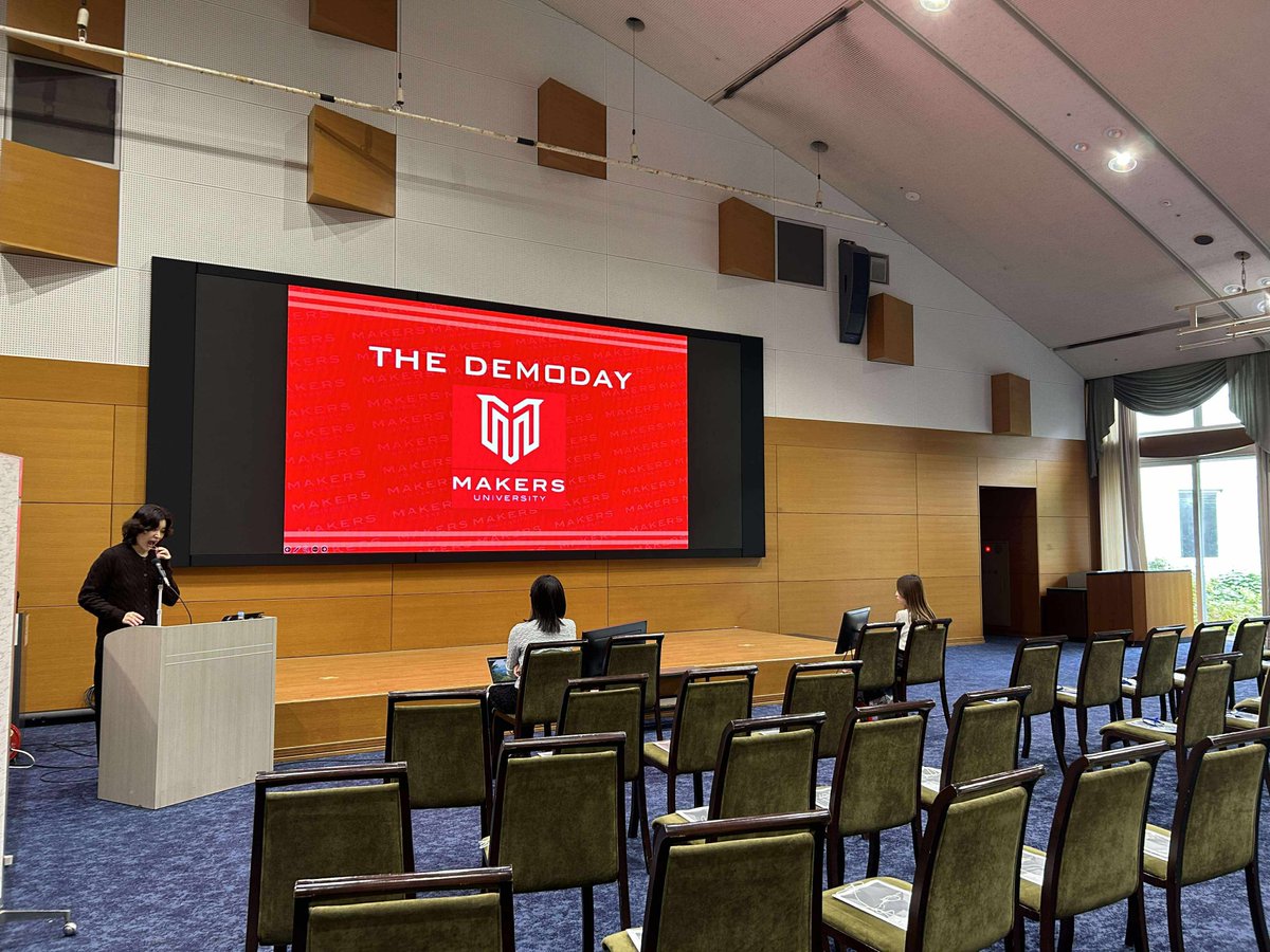 MAKERS_U's tweet image. 本日14:00〜ついにMAKERS THE DEMODAY2025の開幕です！

今日の様子は #makers_u で実況をしていきます！みなさんも感じたことや会場の様子をぜひ呟いてもらえたら嬉しいです😉
改めてDEMODAYという場は、

「事業」ではなく「生き様」を語る。
「プラン」ではなく「試行錯誤」を語る。…