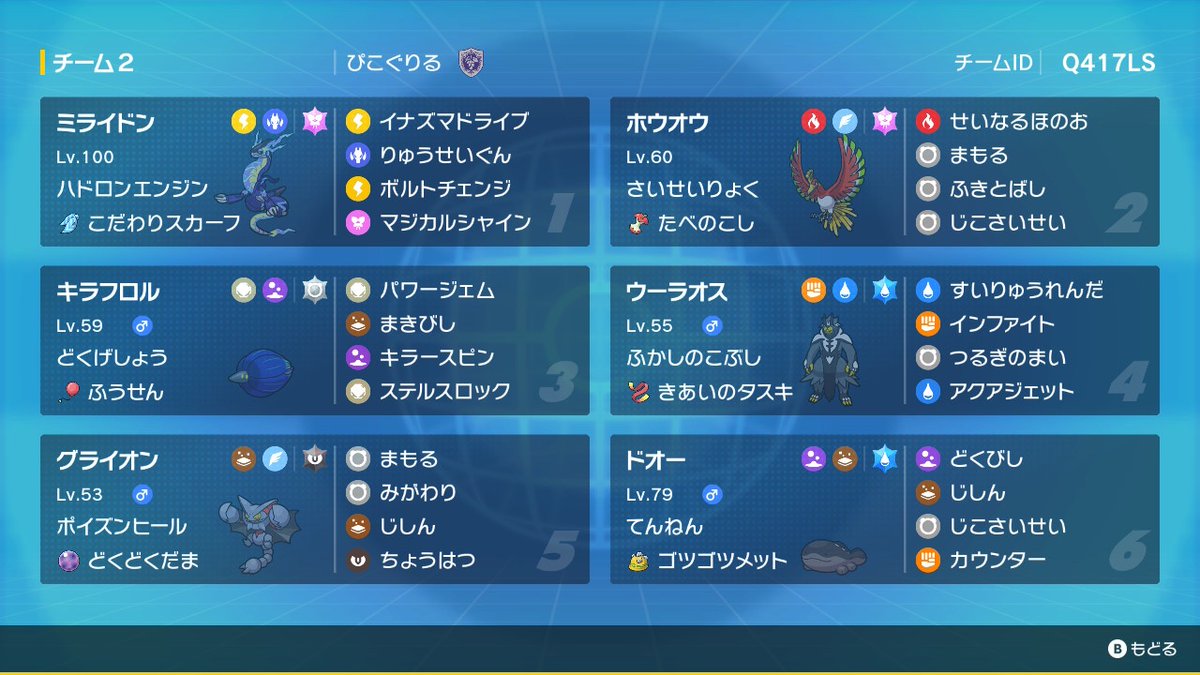 TN SnowPeak* 最終362位
ずっとミライホウオウ風船フロル使ってました。
戦ってくれたみなさんありがとうございました。次回目標は300以内で！！