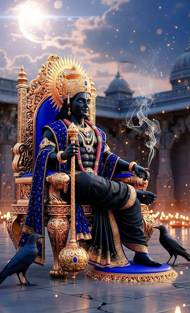 ॐ शं शनिश्चराय नमः सकल जहान के पालनहार, न्याय के देवता सूर्यपुत्र शनि महाराज को सादर प्रणाम।