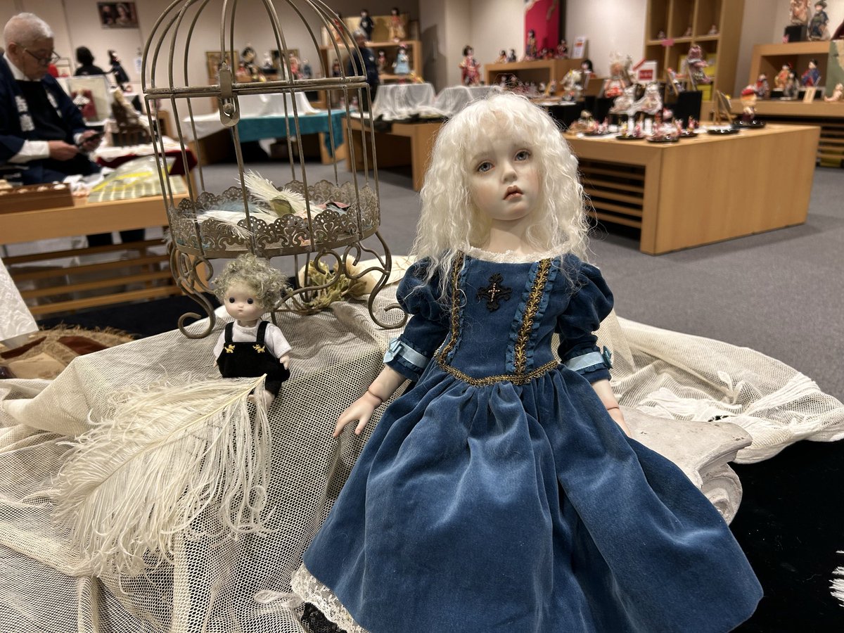 少女と犬と小鳥のトールペイント作品　木彫り額 即納在庫】TinyFox ニシキゴイの精霊 鯉春 フルセット 1/4