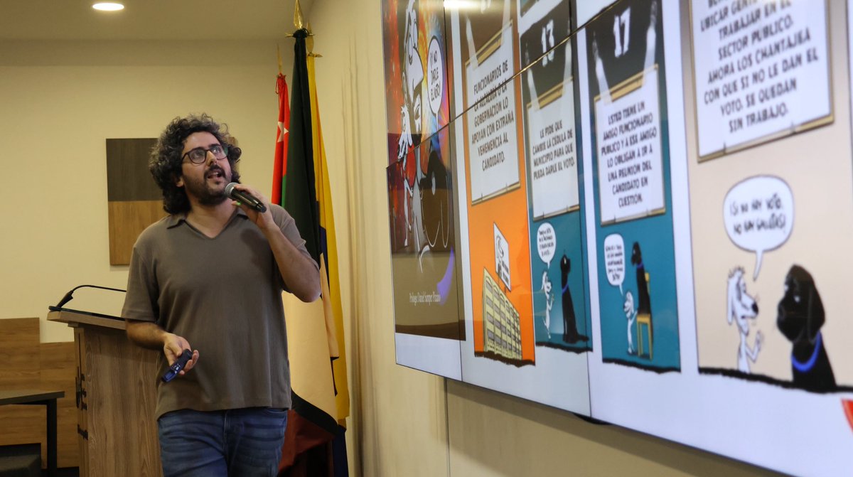 Unidades_UTS's tweet photo. Estudiantes y docentes participaron en el taller del caricaturista @diegocaricatura, explorando el poder de la imagen en el pensamiento crítico.

Una iniciativa de la Oficina de Desarrollo Académico que impulsa la creatividad y la formación integral. 💡 #SomosUTS https://t.co/xgS3vRcyV7