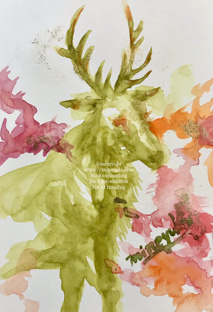 擬獣化オーダー🖌
雄のエルクを描かせていただきました。
ちょうど先日エルクを見てきたところだったので、色々お話しつつ制作できて楽しかったです。
有難うございました🦌✨