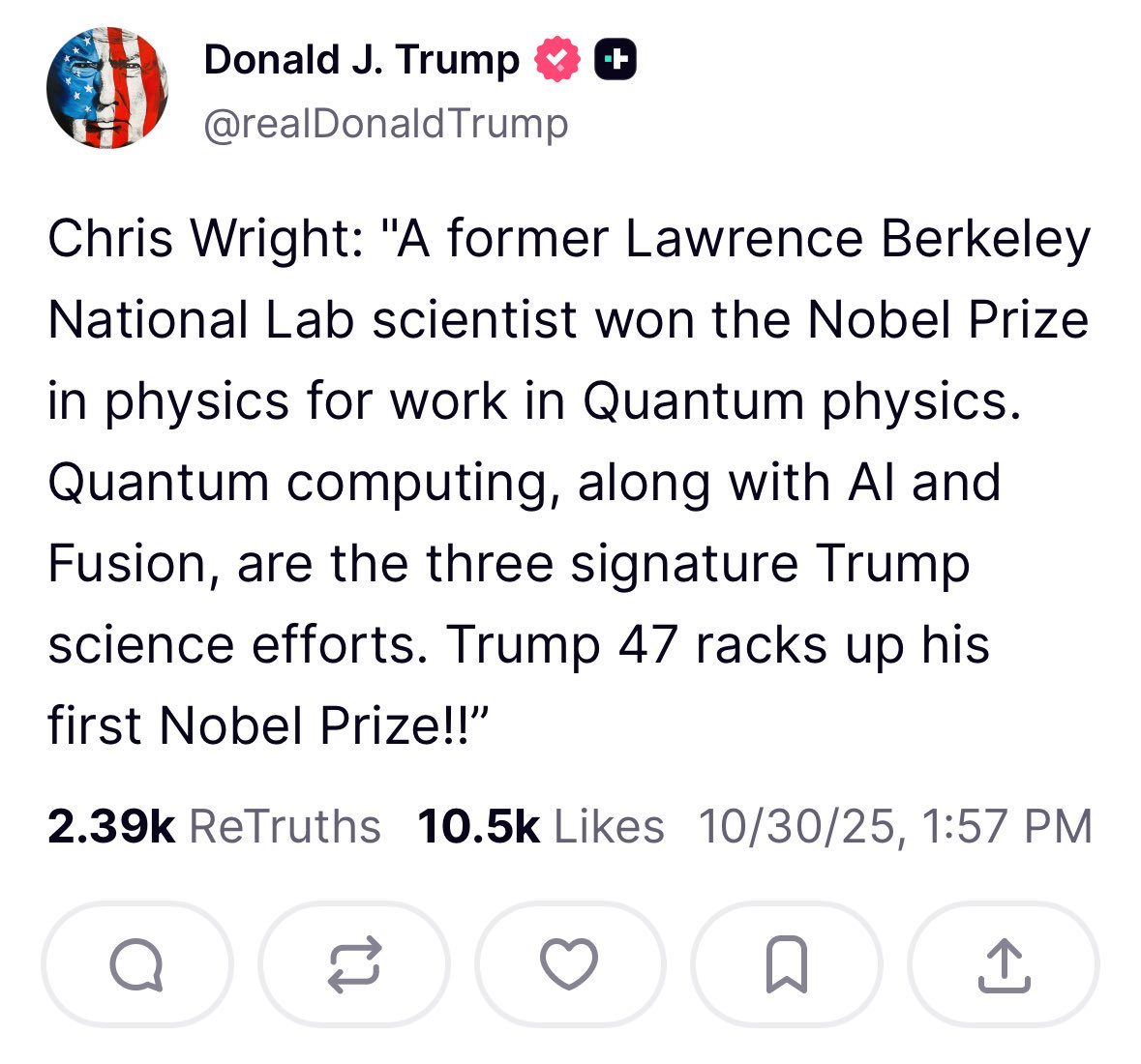 quantum_safe's tweet image. Quantum is coming. The great President Trump knows it. But the Bitcoin community pretends it’s not. #Bitcoin @realDonaldTrump @EricTrump @DonaldJTrumpJr @IvankaTrump @kaitrump @marcorubio @howardlutnick @elonmusk @WhiteHouse @CommerceGov  @NIST