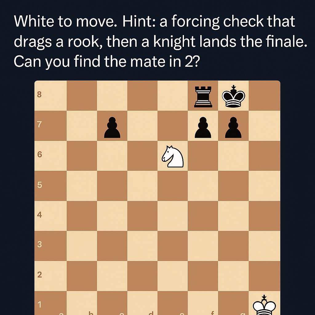 ChessBlitzuo9's tweet image. #Chess #ChessPuzzle #ChessCommunity #Tactics #Endgame