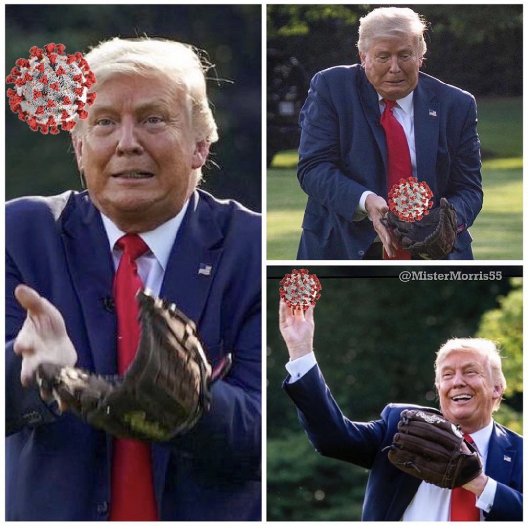 Donald Trump #DroppedTheBall on COVID and helped it spread and kill countless American people.