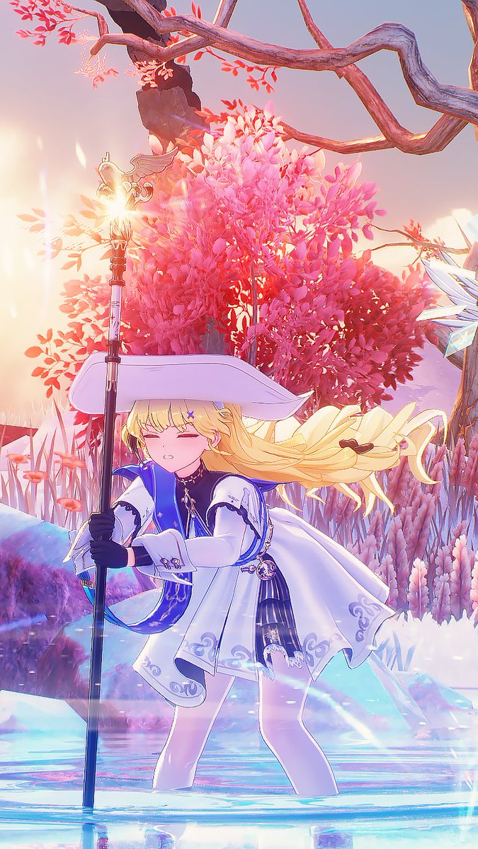 フィービースキル打つときこんな頑張った顔してたの笑笑
#鳴潮　#鳴潮写真部