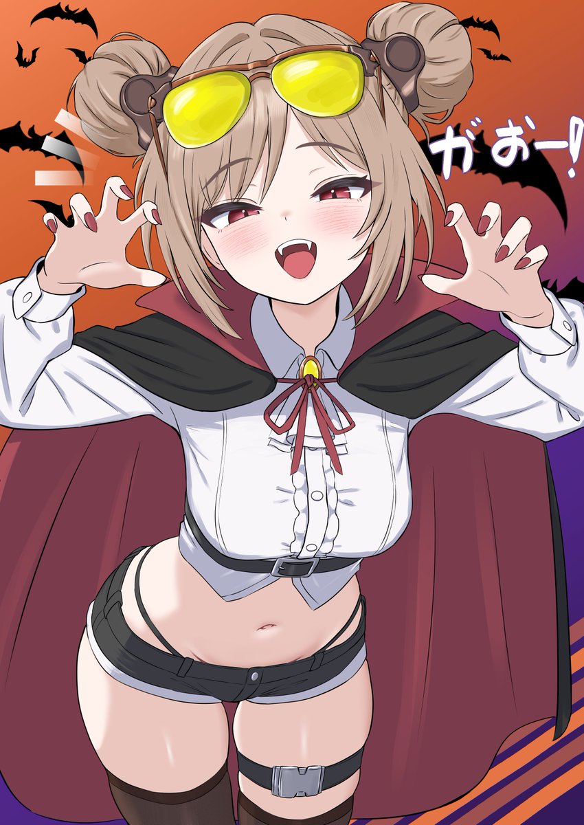 komayu06's tweet photo. ちょっと前に描いてたハロウィンP90です:3 https://t.co/zWTU9rr57W