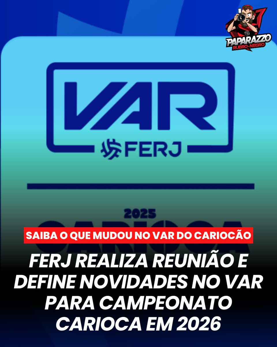 A FERJ realizou uma reunião com representantes de todos os clubes do Campeonato Carioca 2026 para definir algumas situações referentes ao VAR na competição. O Flamengo foi representado pelo diretor de relações institucionais Dekko Roisman.

Entre as novidades, está que o