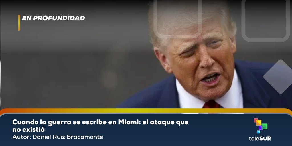 Una extensa operación mediática realizada por medios occidentales, que predecía un ataque inminente de #EstadosUnidos 🇺🇸 a #Venezuela 🇻🇪, fue desmontada con una simple negativa del presidente Trump. Lea más ➡tinyurl.com/26wtgbk5