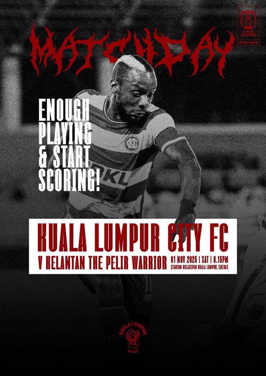 No drama,
just 3 points business!

#KLU #DROOGS #CITYBOYS #ANAKKOTA 
#SMKL #CITYSOUL #DARAHMARUAH #CENGKAMKEJAM #ULTRAVIOLENCE #VIDDYWELL #SAMPAIMATIKUALALUMPUR