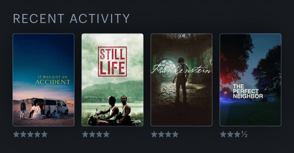 #LastFourWatched #LetterbxdFriday Well, “It was only an accident” plays like a horror movie at times…