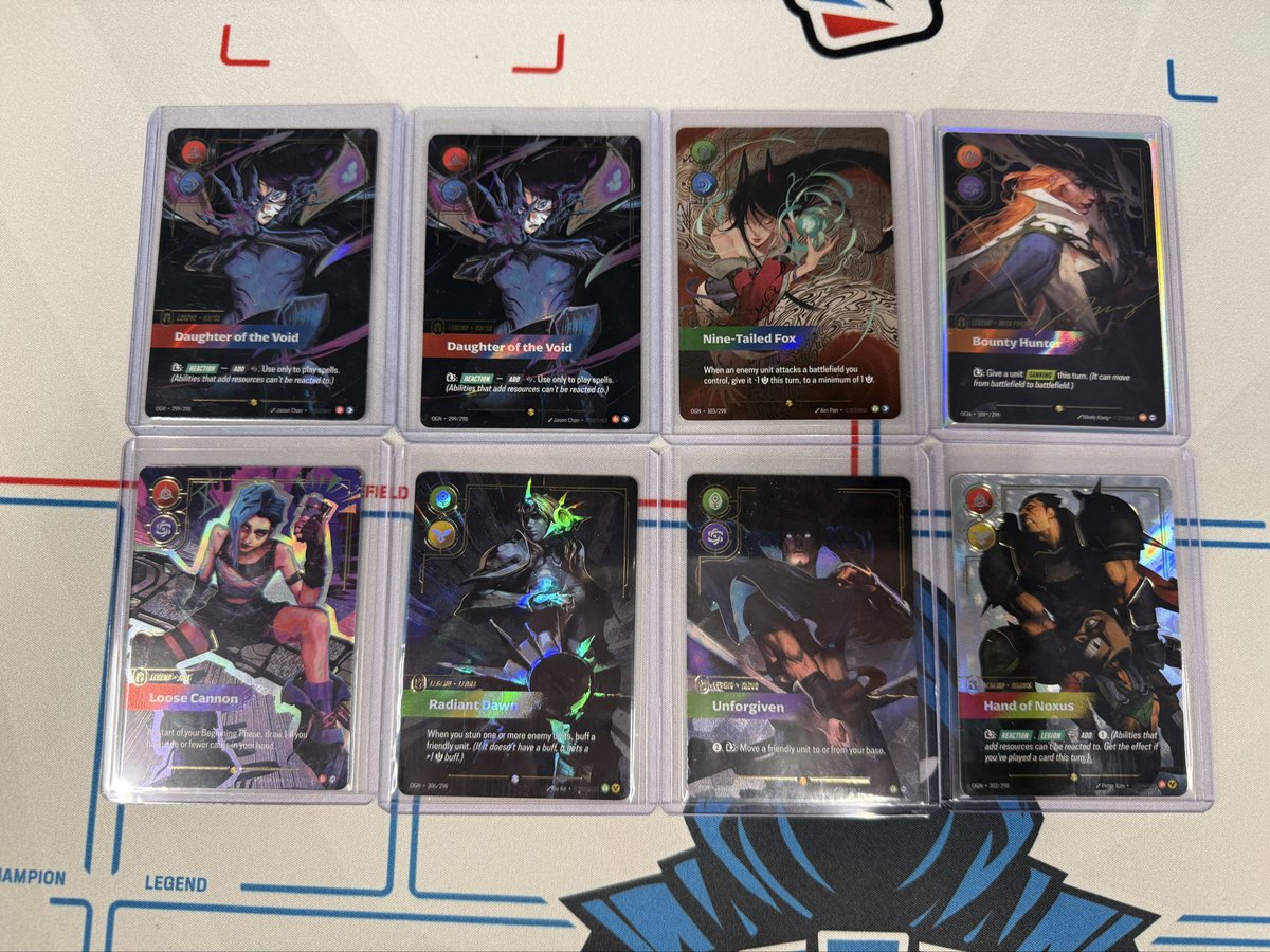 RiftlabTCG's tweet image. All of our Overnumbered cards we pulled today 🔥