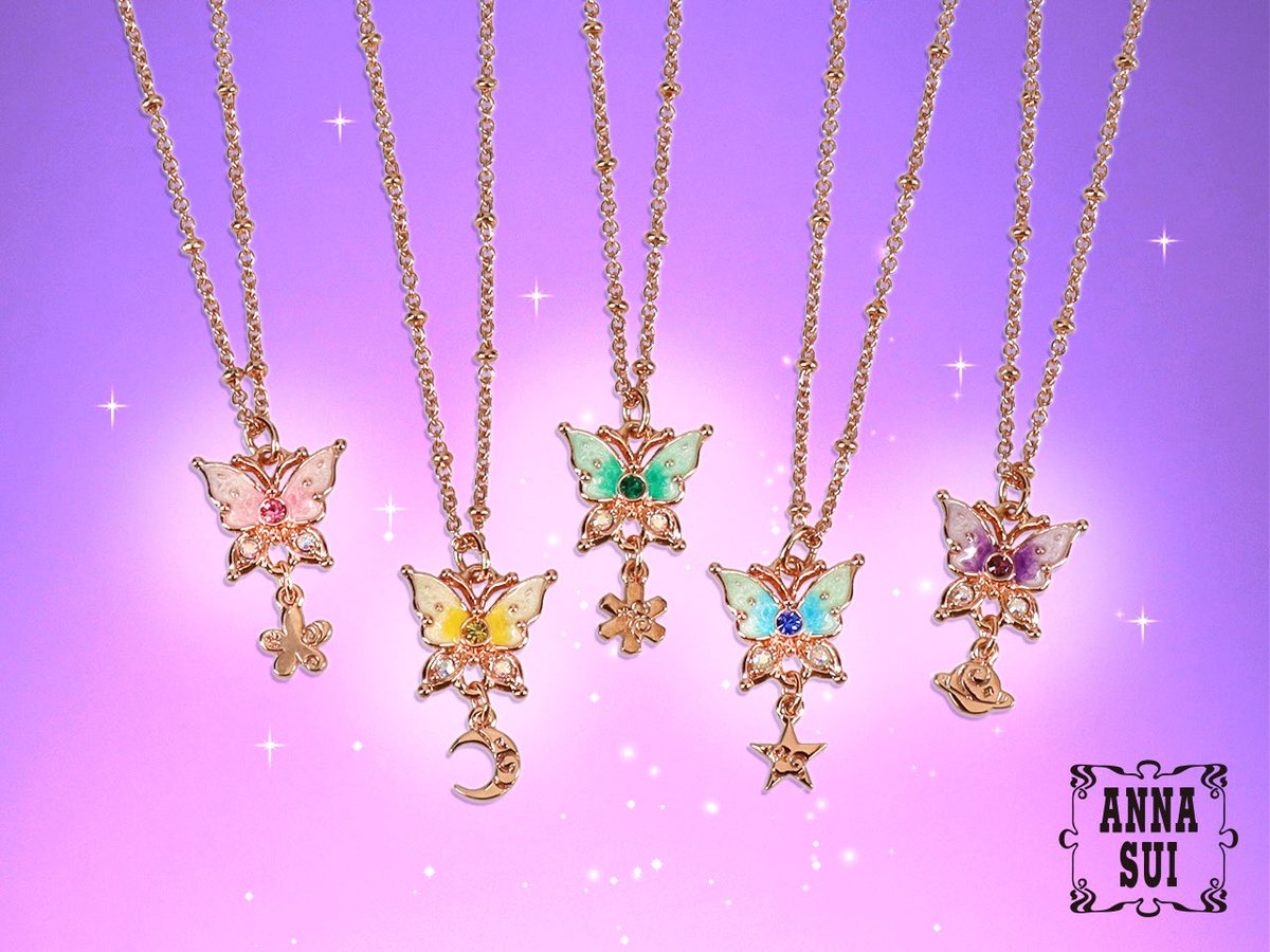 YurinaANNA SUI ロングネックレス 香水瓶 バタフライ ANNA SUI Japan on X