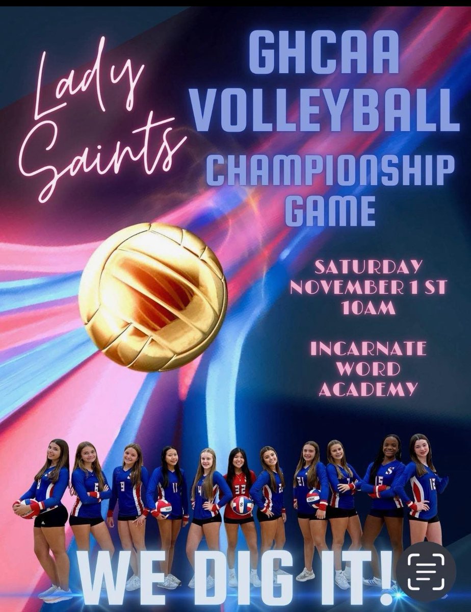 StLaurenceCS's tweet image. After all the Halloween fun tonight, come cheer on our Lady Saints tomorrow at 10:00 a.m. at Incarnate Word Academy! Let’s show our Saints spirit and support our team! #GoSaints #SLCS #SaintsSpirit #CatholicSchools 💙❤️🏐