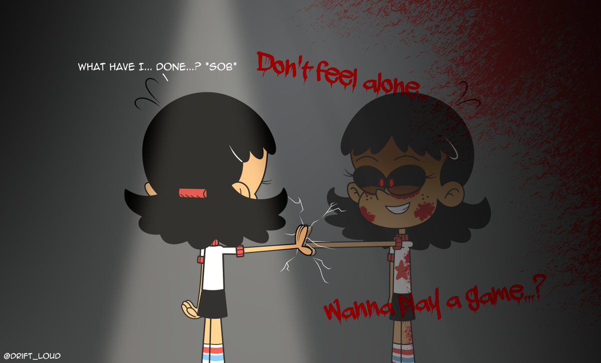 (CW: Blood)

"Through the Mirror"

Legend has it that in the Stellaverse there is no EXE variant of it... which is why, a Stella might be corrupted and forgotten...

Happy Halloween!!

#TheLoudHouse #TheLoudHousefanart