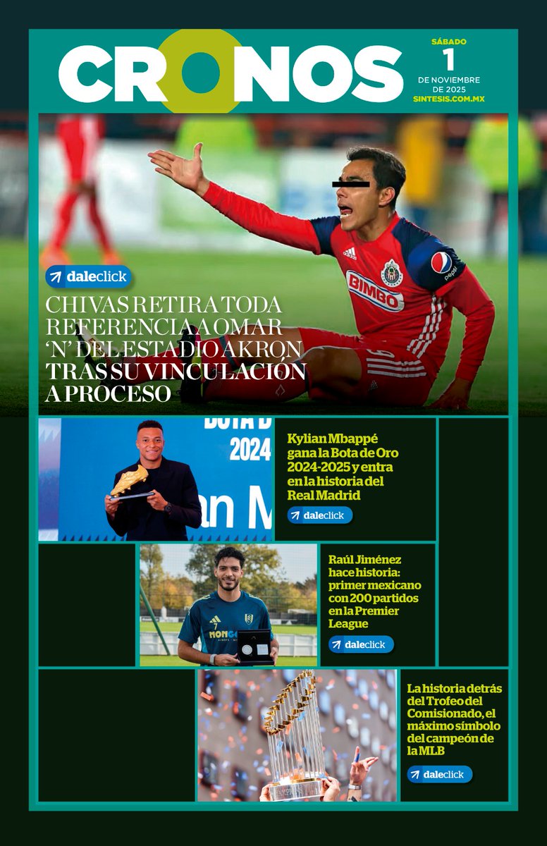 🚨📰 Hoy en #LasPortadas:

👑España reconoce injusticias históricas hacia pueblos originarios

🐄Texas pide reabrir la frontera a las importaciones de ganado mexicano

🎤“Vida” el nuevo canto de Carlos Rivera

Lee todos los detalles en ⬇️
sintesis.com.mx