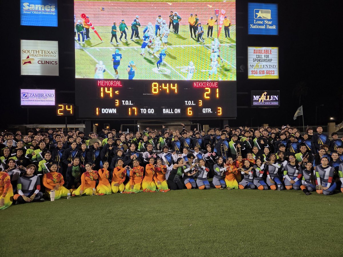 memorialBAND's tweet photo. Mighty Memorial Mustang Band joins forces with the Rowe w
Warriors to entertain the crowd.  We are ALL in!
@McallenMemCG 
@mcallenfinearts https://t.co/Env7RK4gww