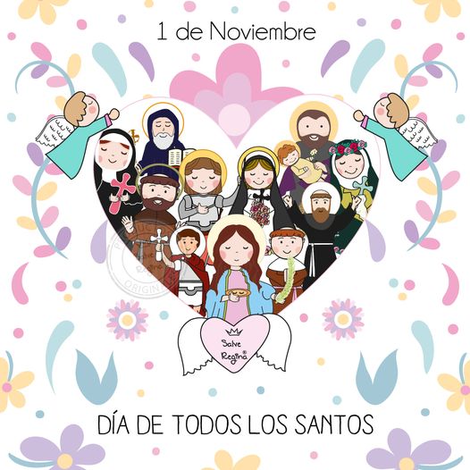 1 de Noviembre
El primer día de noviembre, celebramos el Día de todos los Santos: honramos a los santos como seguidores de Cristo, que vivieron vidas de santidad en la tierra y ahora comparten la vida eterna con Dios en el cielo.
 
#DíaDeTodosLosSantos #Santoral