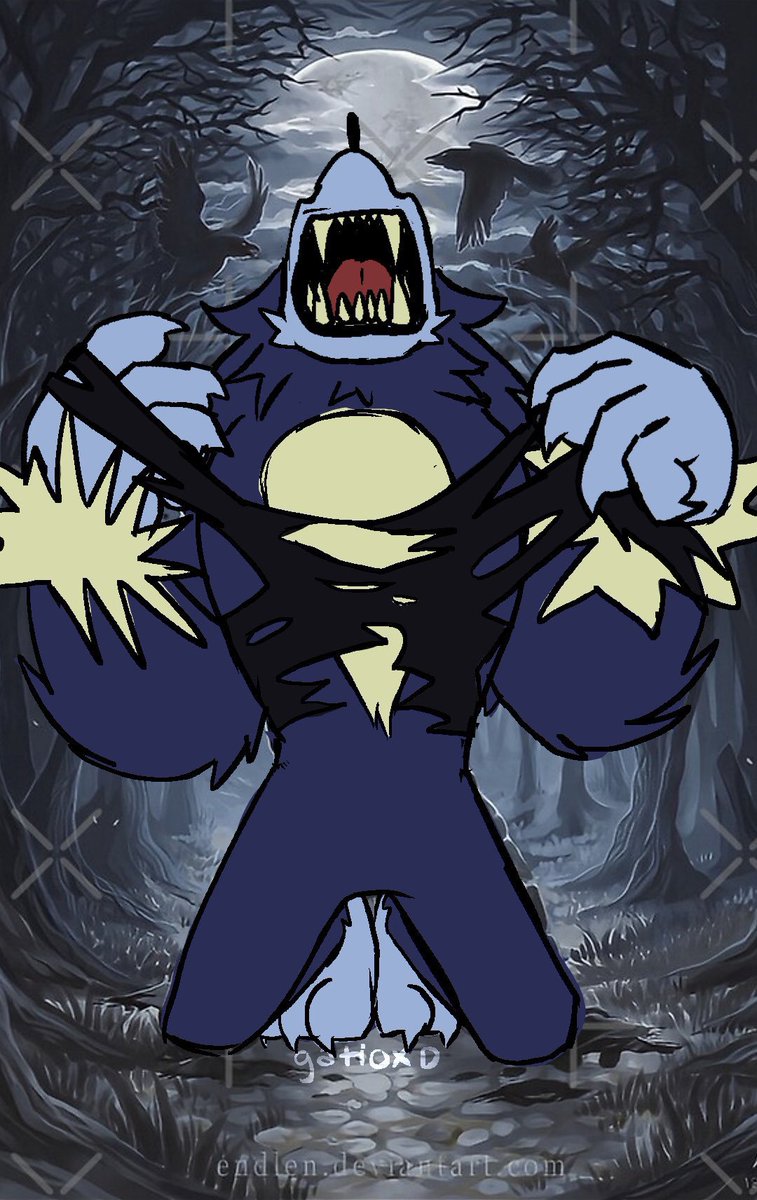 gatioxd20's tweet image. heres my obligatory werehog halloween art yayy