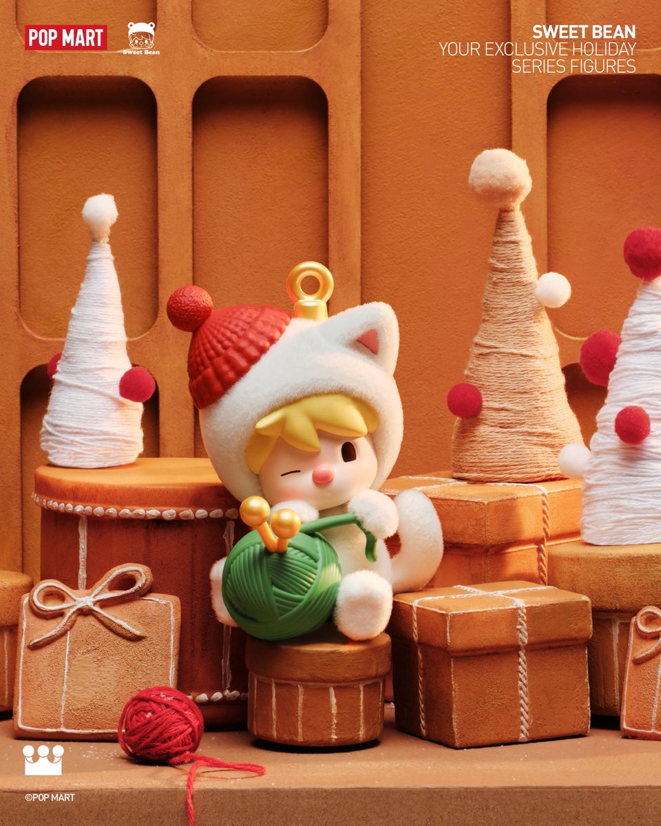 POPMARTGlobal's tweet photo. Holiday vibes loading...🎄

#POPMART #sweetbean #yourexclusiveholiday #holidayvibes #arttoys #blindbox #figures https://t.co/o0mspjCSio