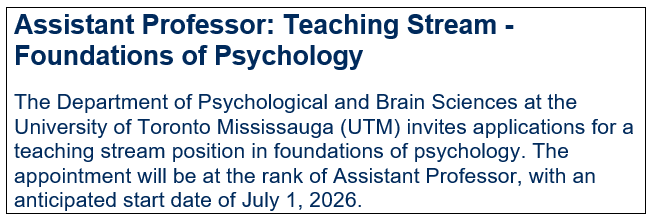 UTM Psychological & Brain Sciences tweet media