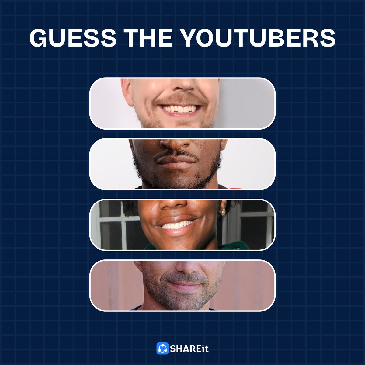 Global_SHAREit's tweet image. They are all famous, so I hope you will recognize them #YouTubers #SHAREit