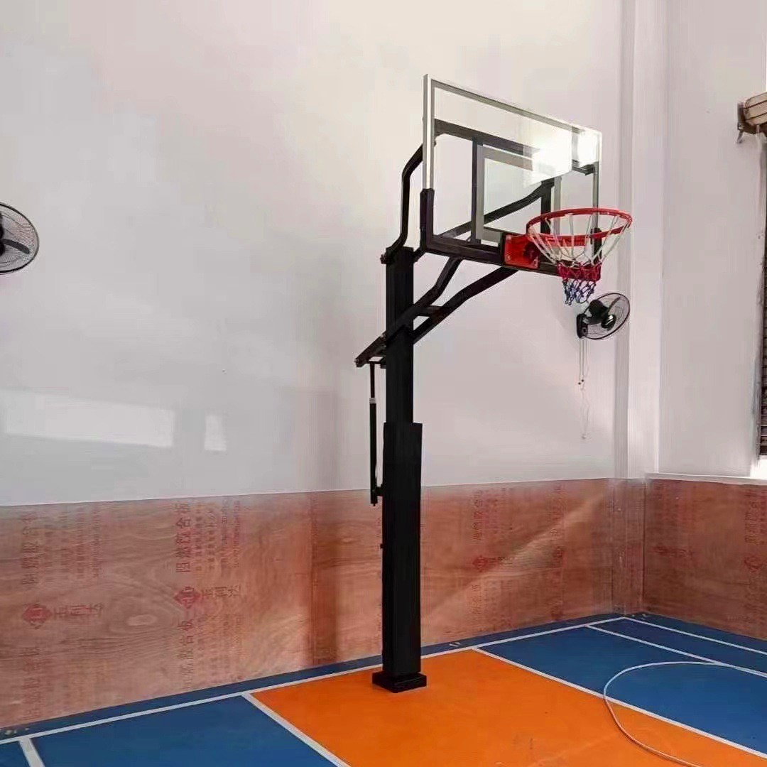 Made in China. Ground-mounted basketball hoop with an adjustable height system. 2.4m-3.05m. High-quality basketball hoop at the lowest price. #China #Basketball #Price
