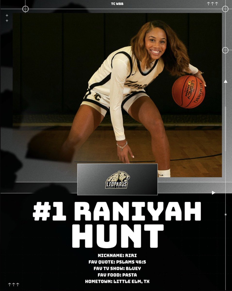 1️⃣ MORE SLEEP‼️ Gameday is TOMORROW🏀🐆 Meet #1 on the roster, Raniyah Hunt <a href="/RaniyahHunt23/">Raniyah Hunt</a>