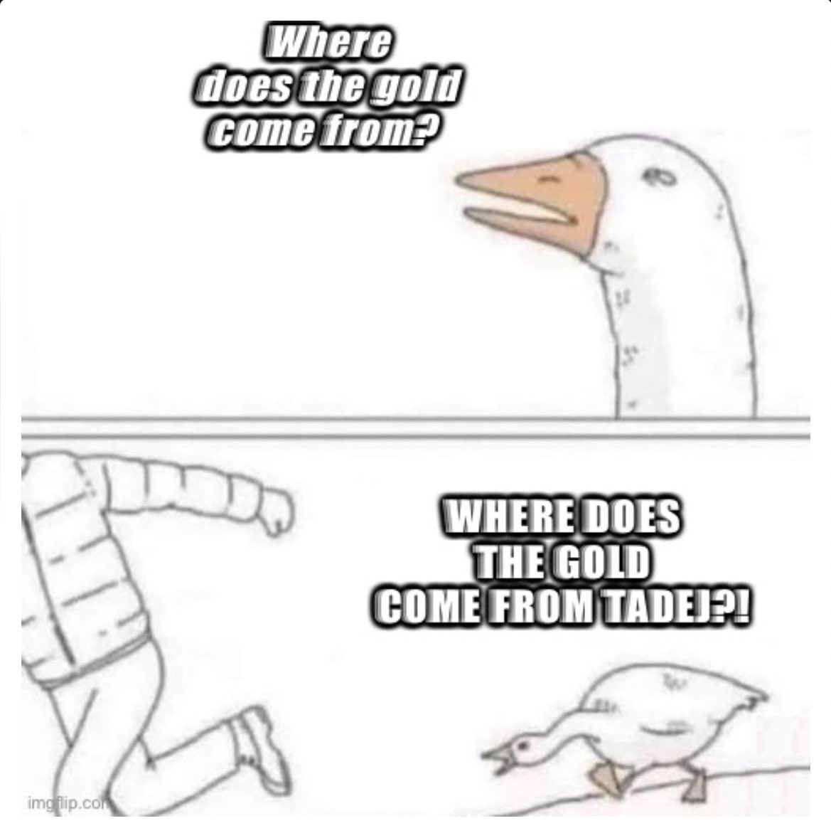 Pogacar unveils a golden statue of himself in the UAE

The UAE has no gold mines. The Sudan however does.