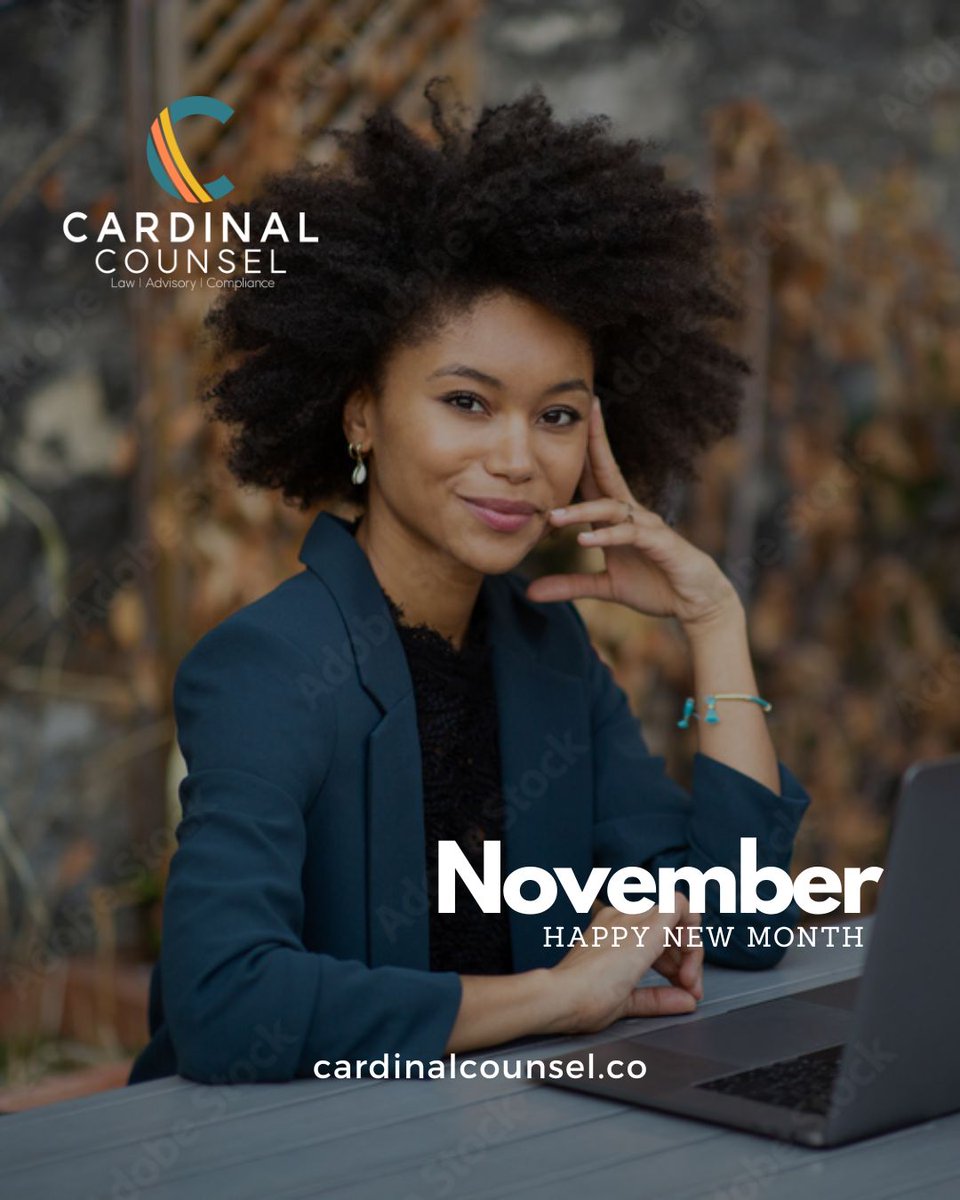Cheers to a brand new month!
Fresh goals. Renewed energy. Unwavering commitment to excellence.

At Cardinal Counsel, we step into November ready to make impact and champion innovation in the legal space. ⚖️

#CardinalCounsel #NewMonth #Legals #November #Law