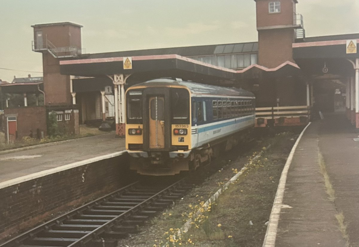 LeicRailAle170's tweet photo. #SprinterSaturday 153363 stabled at Llandudno Junction 11.6.96 https://t.co/dgUUEKN16q