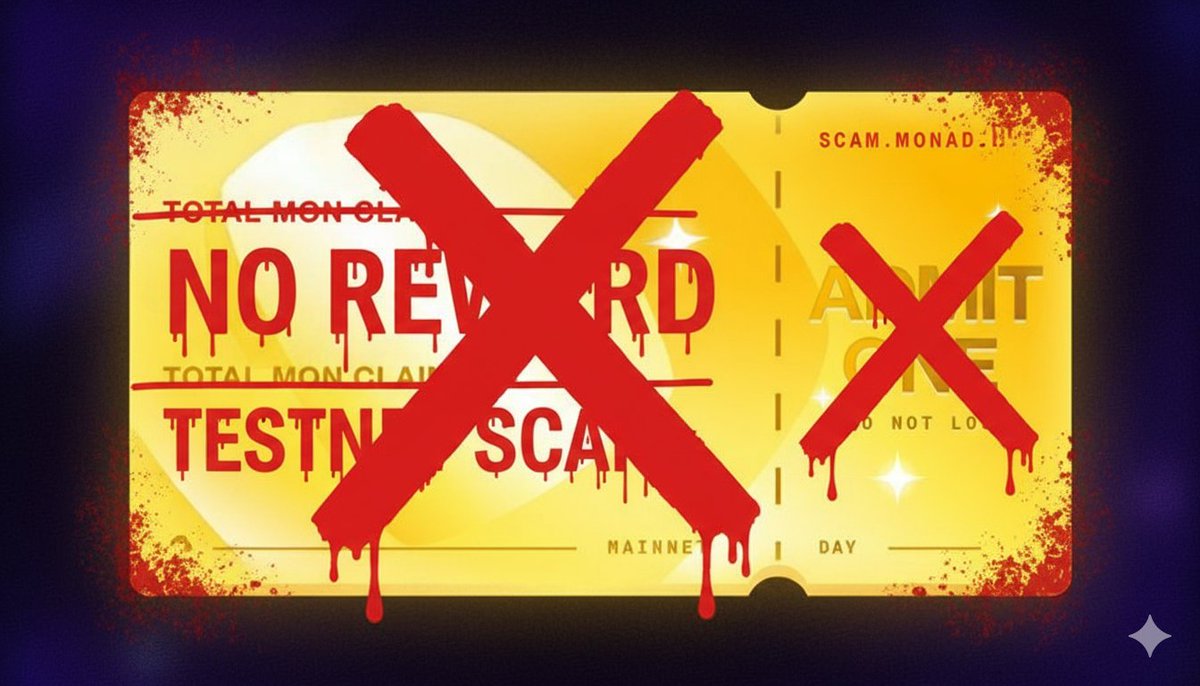 Crypto_xyz01's tweet photo. Monad project scam
1M nod SBT holder not eligible❌
Early testnet user not eligible❌
$MON Big dump soon ✅
Next zksync, mantra, venom,
#ScamAlert #scammonad https://t.co/PfO99VNMq8