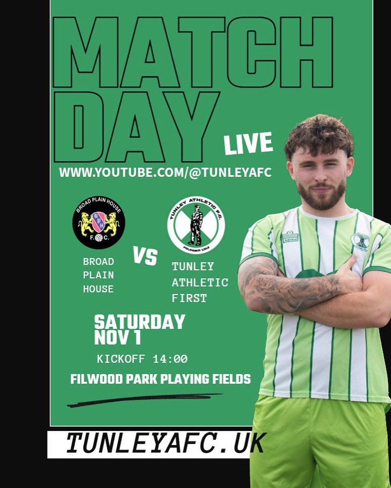 Live streaming on our YouTube channel <a href="/tunleyafc/">Tunley Athletic Football Club</a>