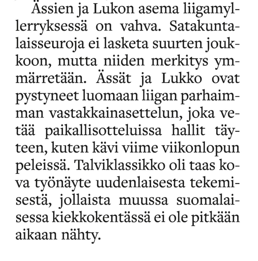 🔒♠️🏒! Hieno SKLS pääkirjoitus tänään.