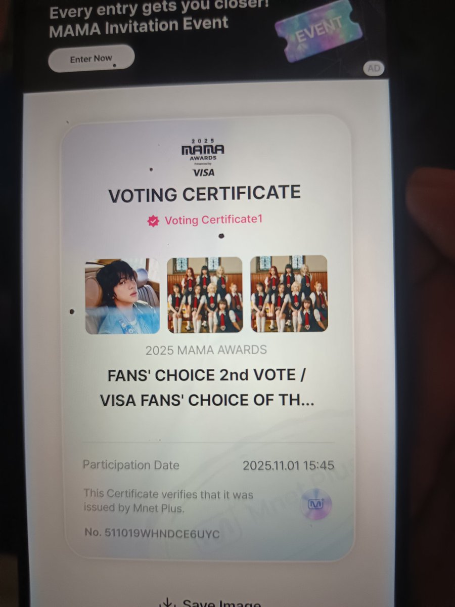 emeloooooo's tweet photo. @uniszone #2025MAMAVOTE #UNIS https://t.co/kzYzgUuUAC