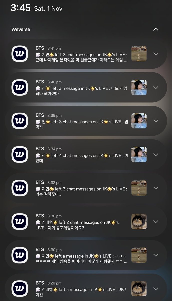 sietekoomi's tweet image. dont you just love it when your notifs goes like this: