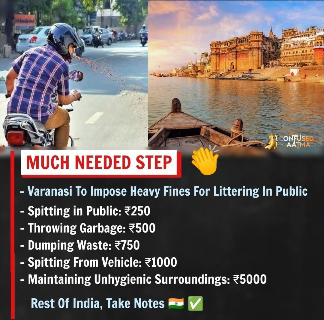 Implement all over the country. 

Let’s take a vow to remove one piece of garbage off the street in our areas per day. 

One piece One Day One Citizen.