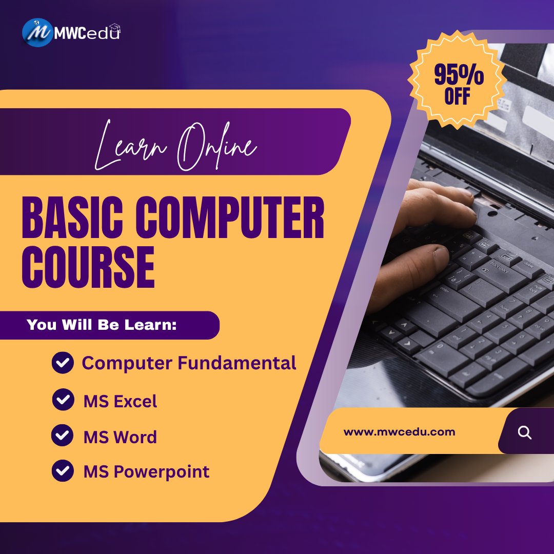 Priya5225718441's tweet image. LEARN ONLINE BASIC COMPUTER COURSE
mwcedu.com/courses/basic-…
#onlinebasiccomputercourse #basiccomputercoursecertificateonline #onlinebasiccomputercoursewithcertificate #bestonlinebasiccomputercourse #onlineeducationclasses #freeclassesonline #platformonlinelearning