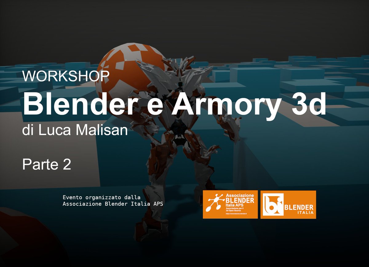 Seconda parte del workshop su Blender e Armory
youtube.com/watch?v=yWPScz…