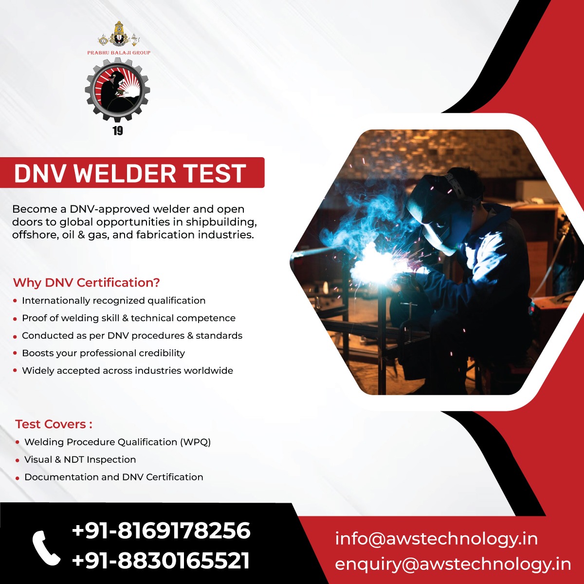 AWS_Tech_Center's tweet image. DNV Welder Test
Get certified for global industries: offshore, shipbuilding, oil &amp;amp; gas, fabrication.
✔️ WPQ ✔️ Visual &amp;amp; NDT ✔️ Certification
📞 +91-8169178256
#DNV #WelderTest #WeldingJobs #NDT