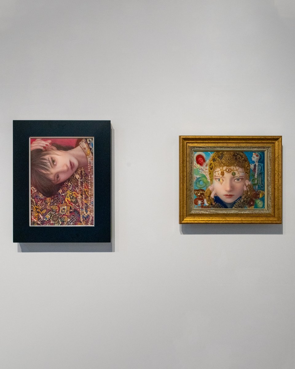 少女　油絵　額無し 椿の小さい油絵F0号原画 絵画 mimoza 通販 17467780｜Creema