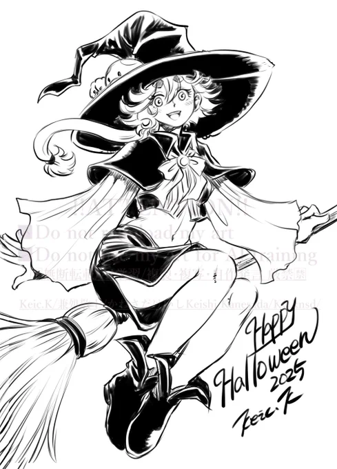 HAPPY🎃Halloween!!
また来年!!の魔女スレちゃん🧙‍♀️

夕飯作りながらMovinkPad Pro 14でざざっとらくがき☺
 
#水星の魔女 #G_Witch #スレッタ
#Halloween    #Halloween2025 
