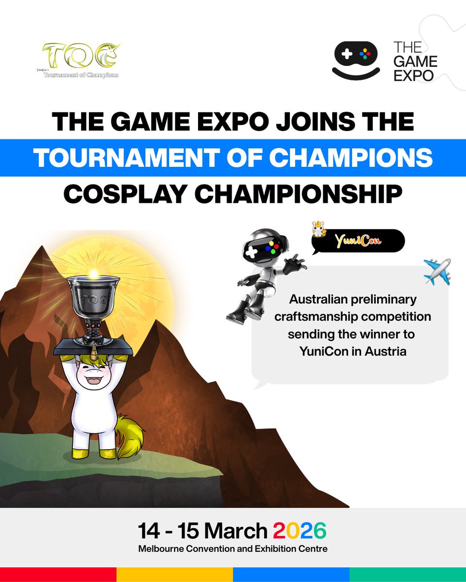 Tournament of Champions latest competitor: Australia!

#TGX will be hosting the first Australian preliminaries for TOC, a craftsmanship competition held in Vienna, Austria

Australia will join the lineup of countries by sending 🥇on an all expenses trip to Austria to represent 🇦🇺
