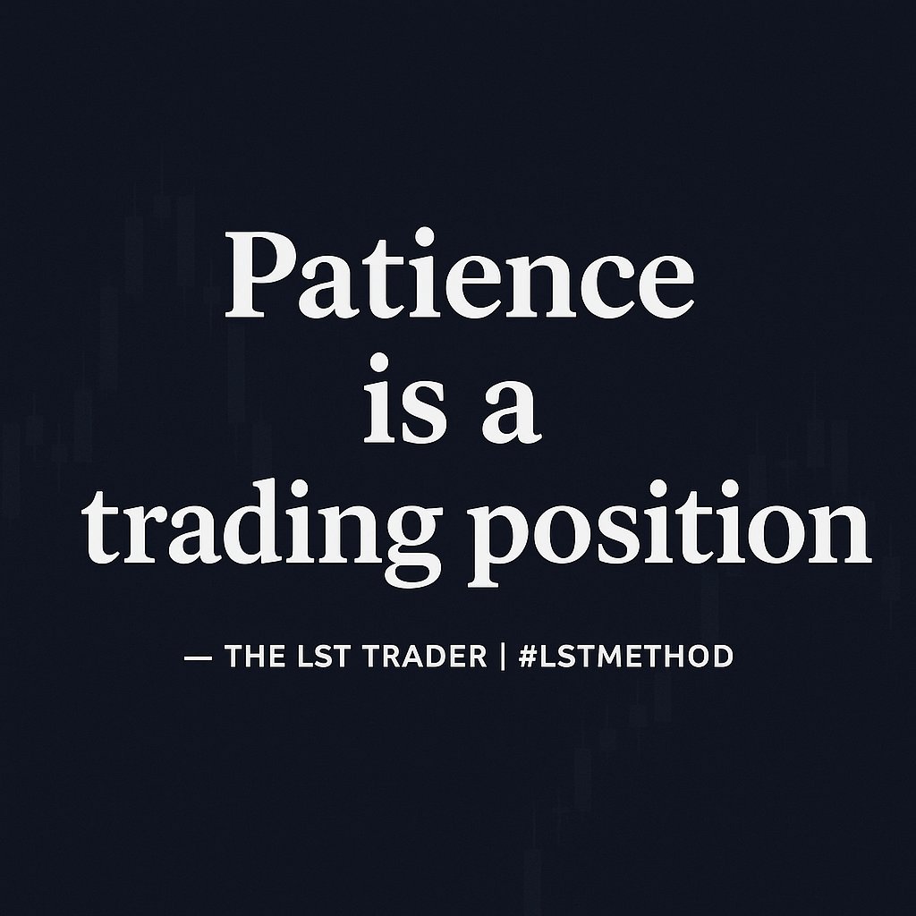 TheLSTTrader's tweet image. Most traders don’t lose because of bad setups — they lose because they can’t sit still.
Patience is a trading position.

GM

#LST #TradingPsychology #Forex #US30