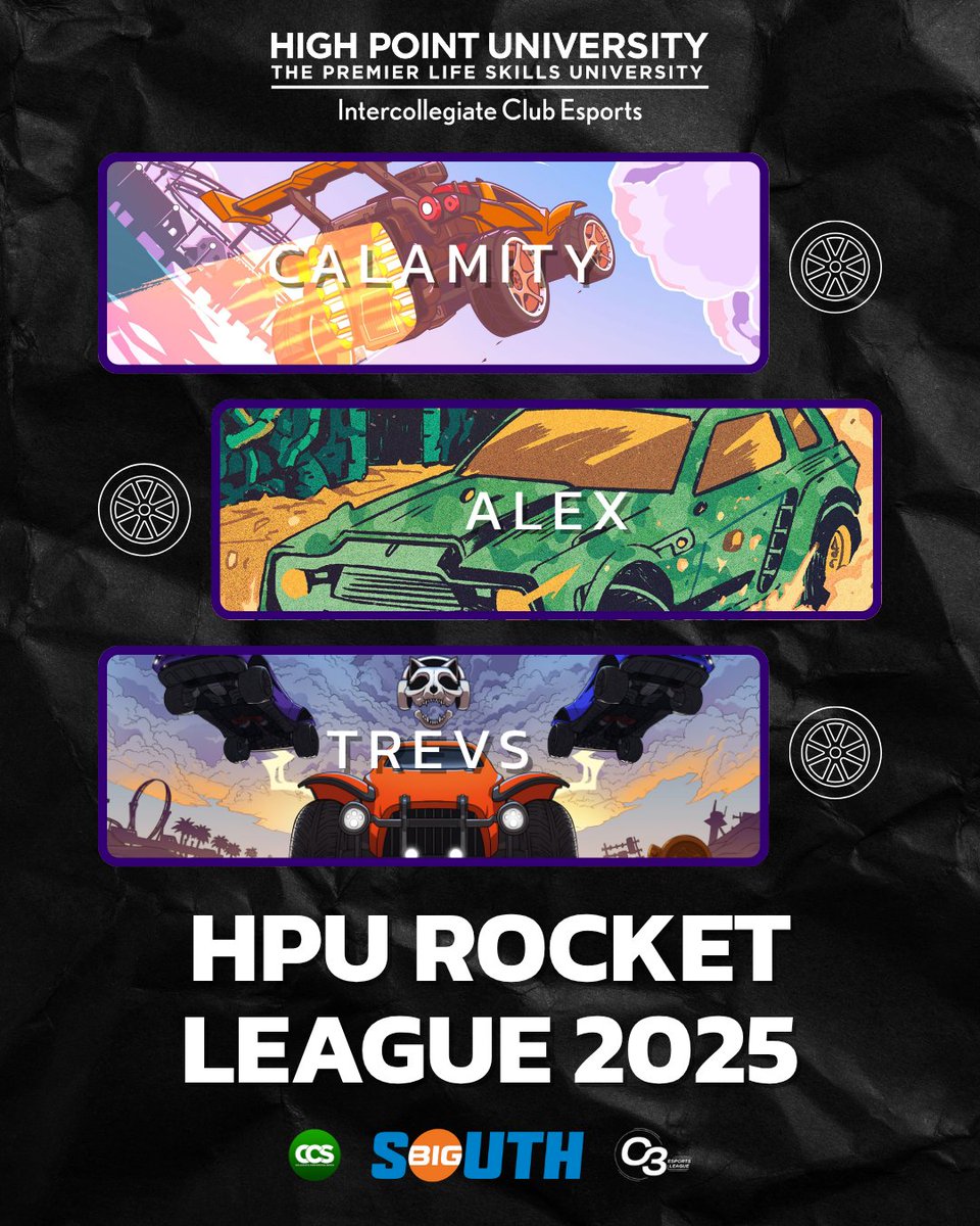 MEET THE TEAM: HPU ROCKET LEAGUE PURPLE
Calamity_RL
TheAlexRL
Trevs24
#hpuesports #panthersesports
